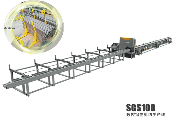 شراء خط قص قضبان الصلب CNC 28 م × 3 م × 2 م خط حديد التسليح SGS 100 online manufacture
