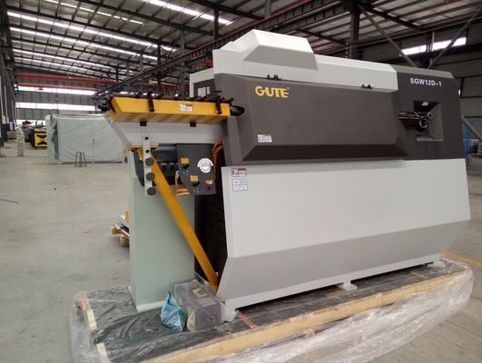 آلة ثني قضيب الصلب CNC 7KW / H آلة ثني قضيب السلك المزدوج SGW12D-1