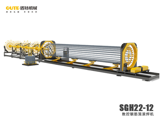 Good price 5500KG Rolling Pile Cage آلة لحام 10Mpa بواسطة شاشة تعمل باللمس الانترنت